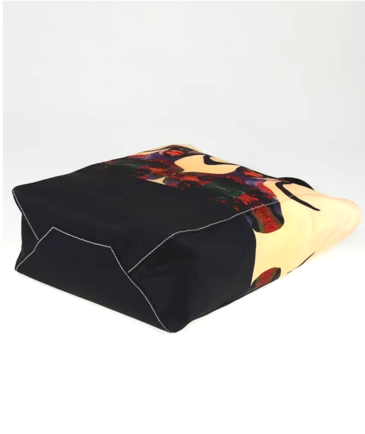 CELINE Printed Canvas Born Free Tote Bag