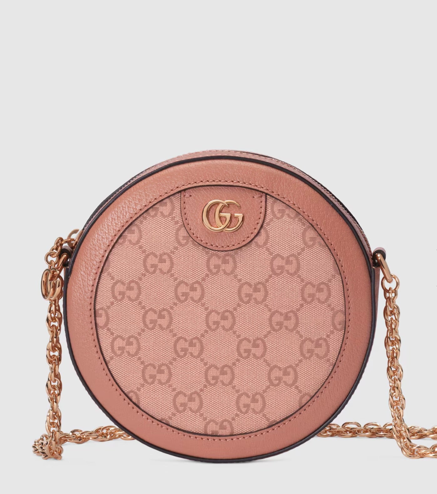 Gucci GG Canvas Mini Ophidia Round Crossbody Bag