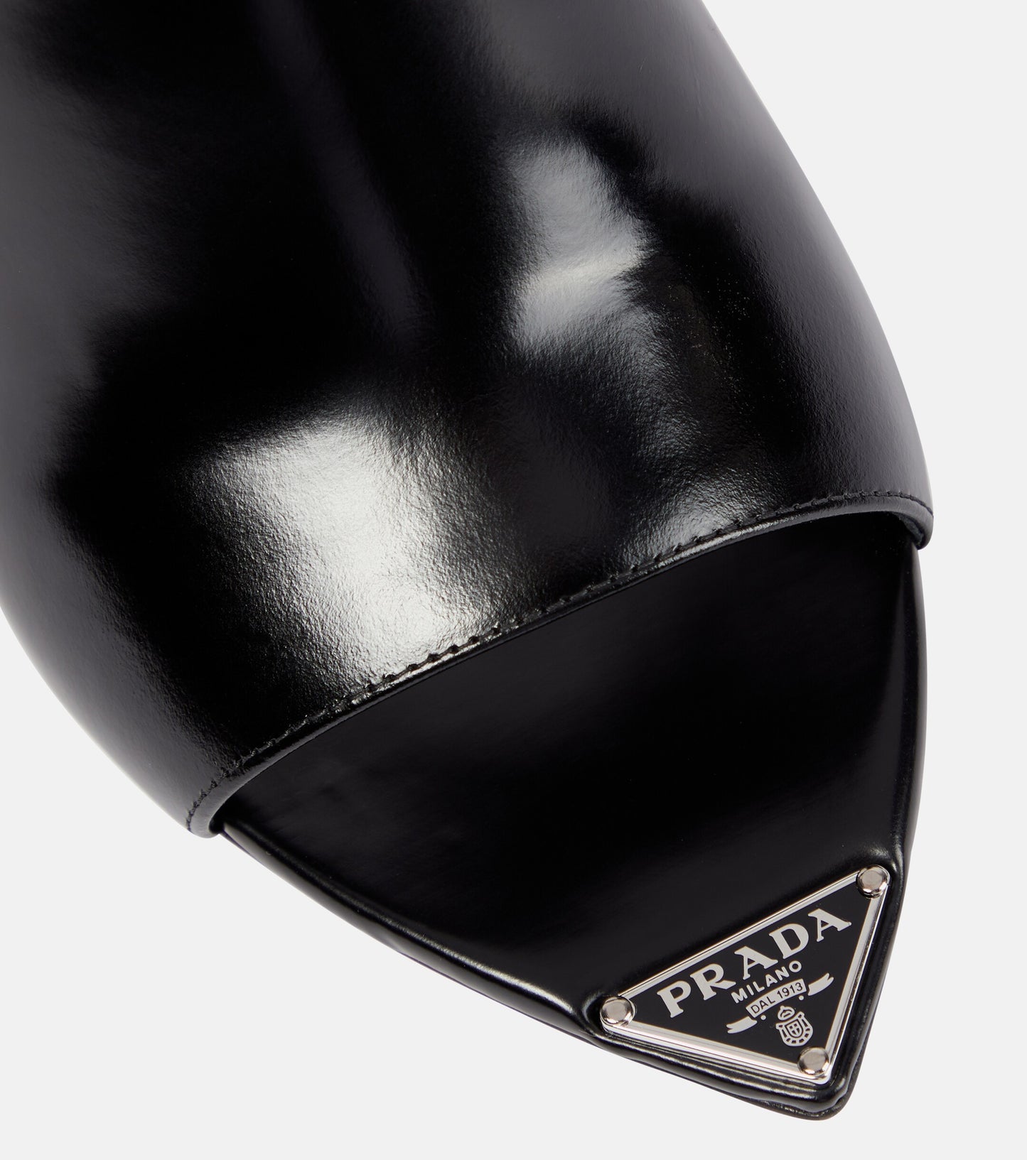 PRADA Brushed leather sandals Calzature Donna mules, size 8.5