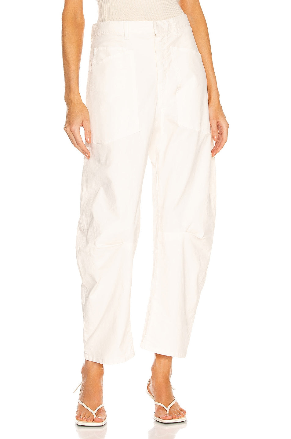 Nili Lotan SHON Pants, Eggshell, Size 0 (fits 26/27)