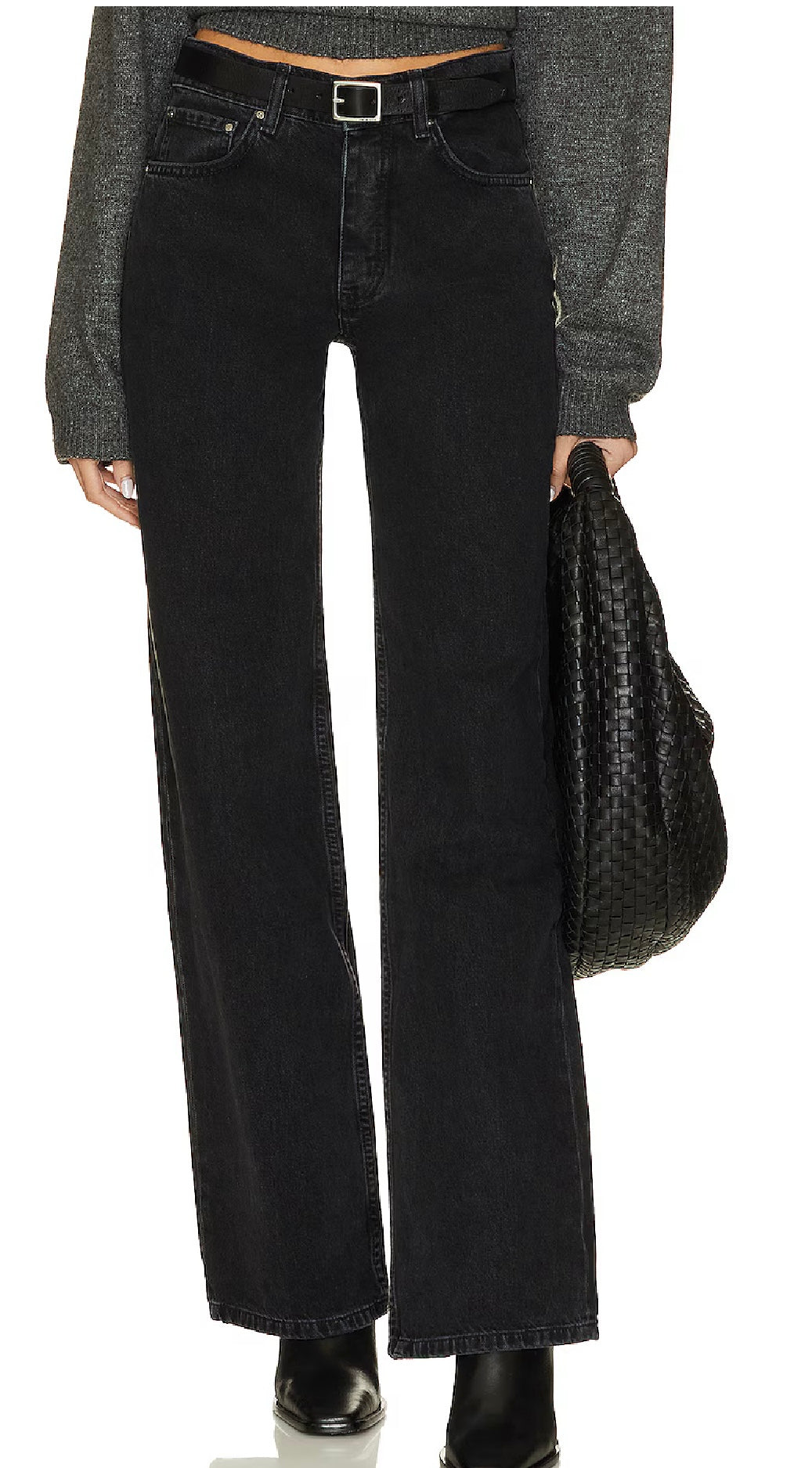 ANINE BING Hugh Jeans, Size 24￼