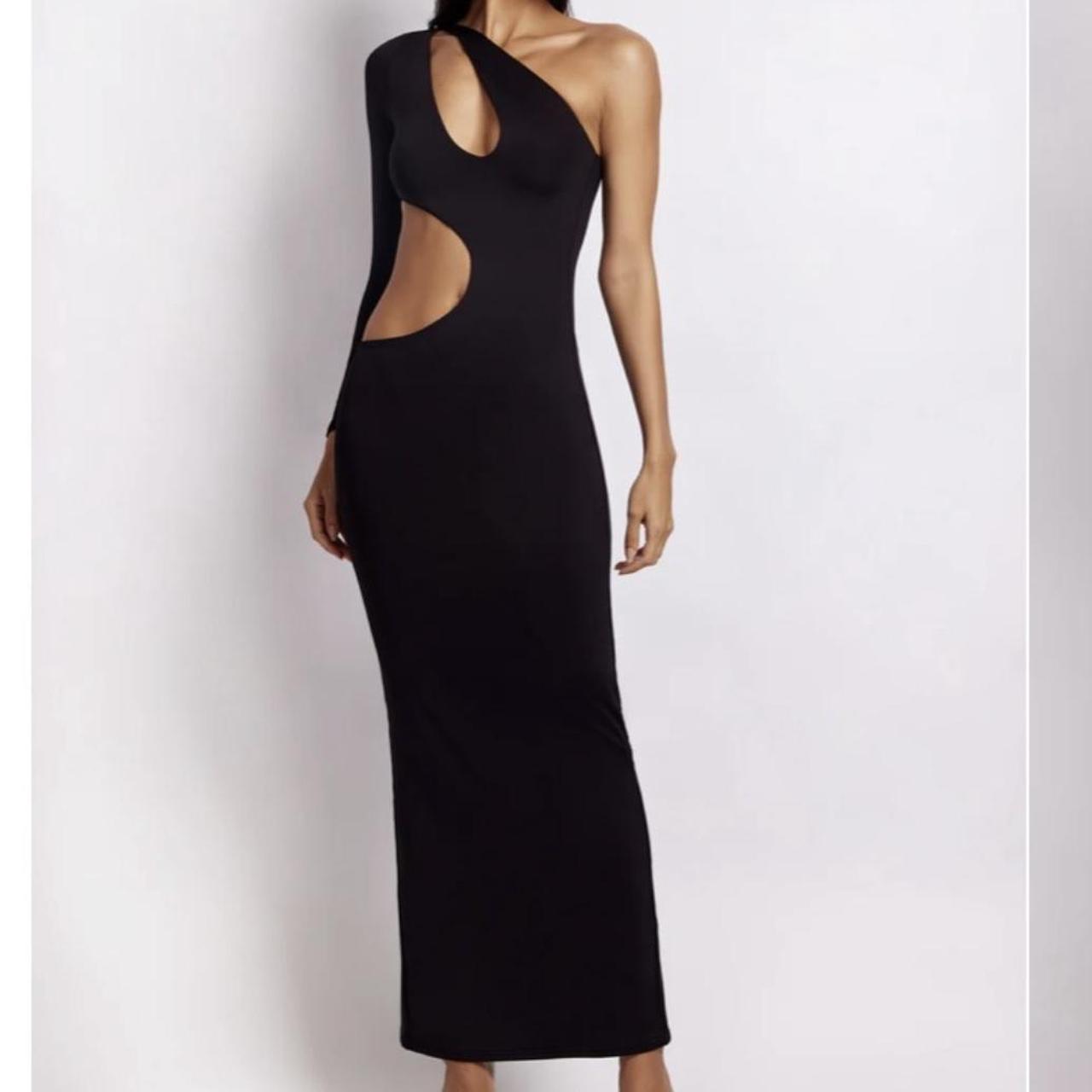 Meshki Women's Black Dress, Large