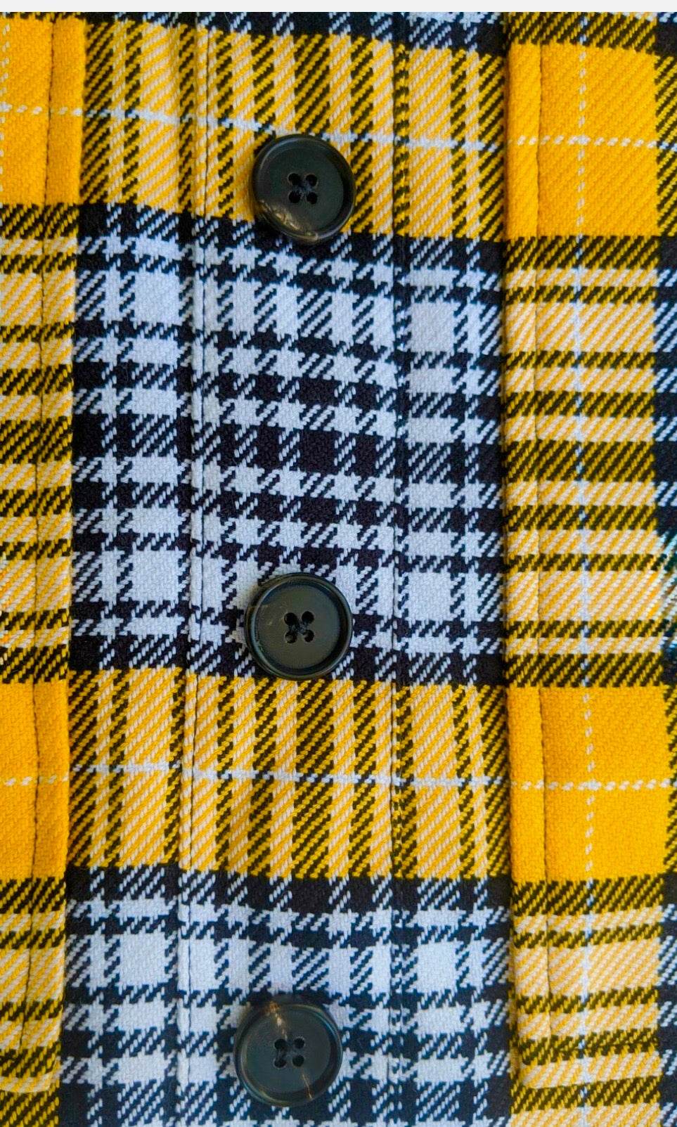 VERONICA BEARD Monroe Yellow & Black Plaid Mini Skirt, Size 6