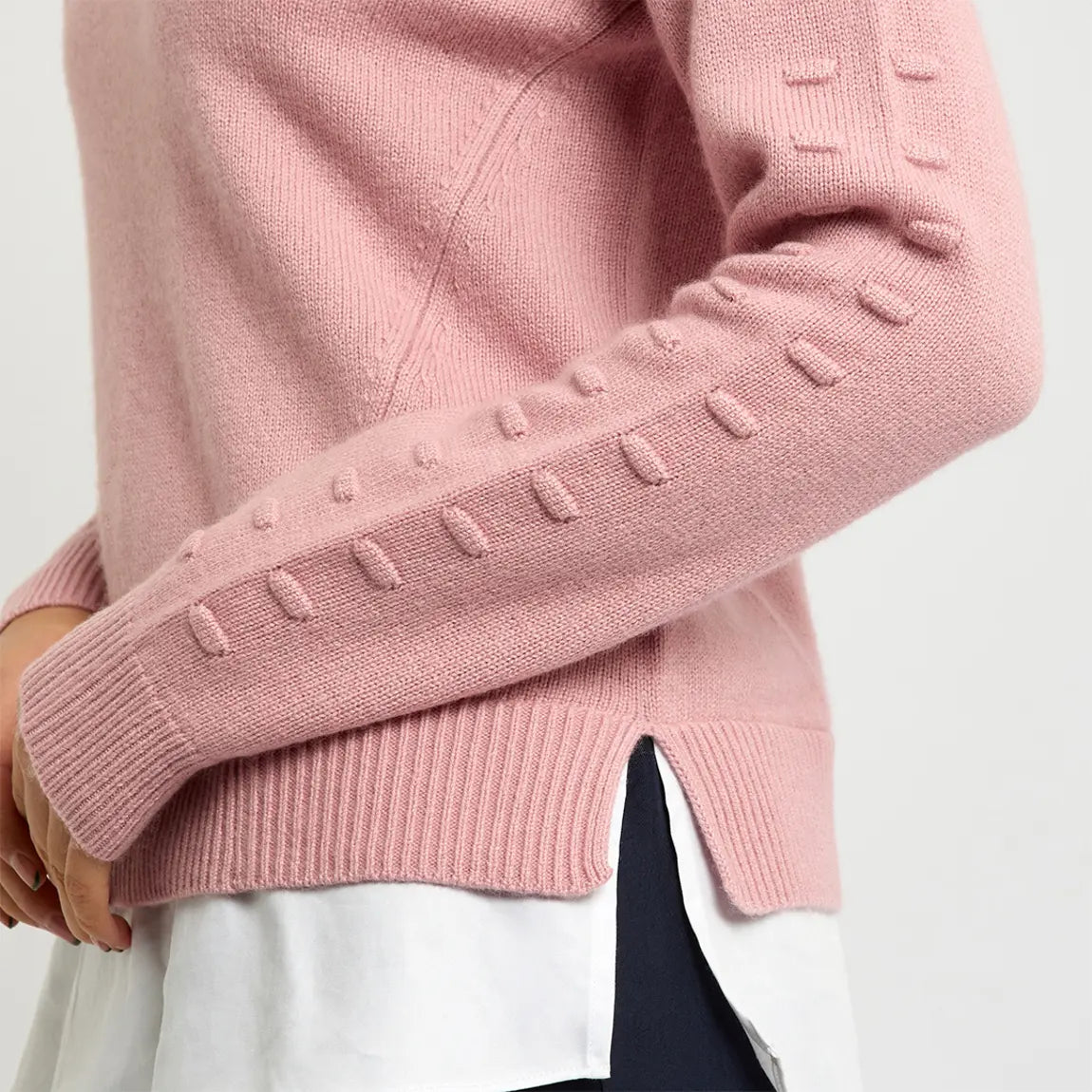 Ted Baker Lissiah Bobble Layered-Look Sweater, Medium