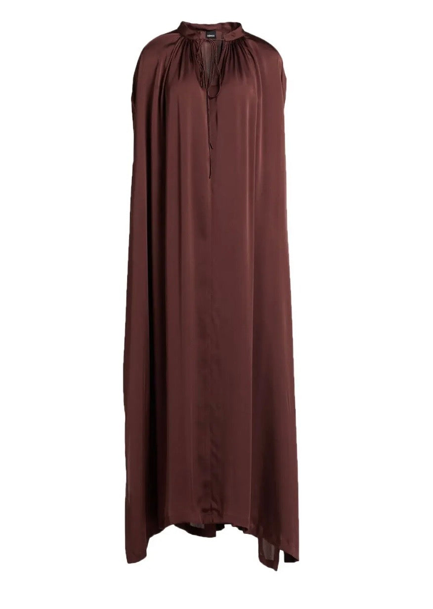 ASPESI Silk Maxi Dress, Small