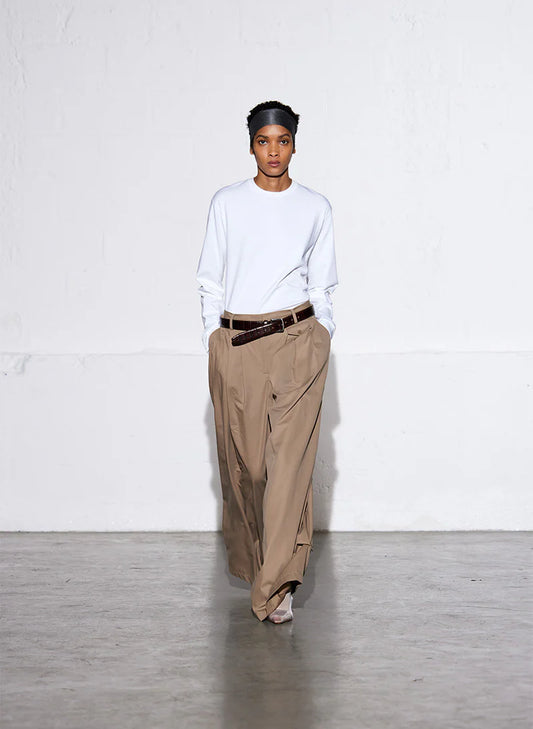 TIBI NWT Bio Twill Triple Pleat Pant, SIZES 4 khaki