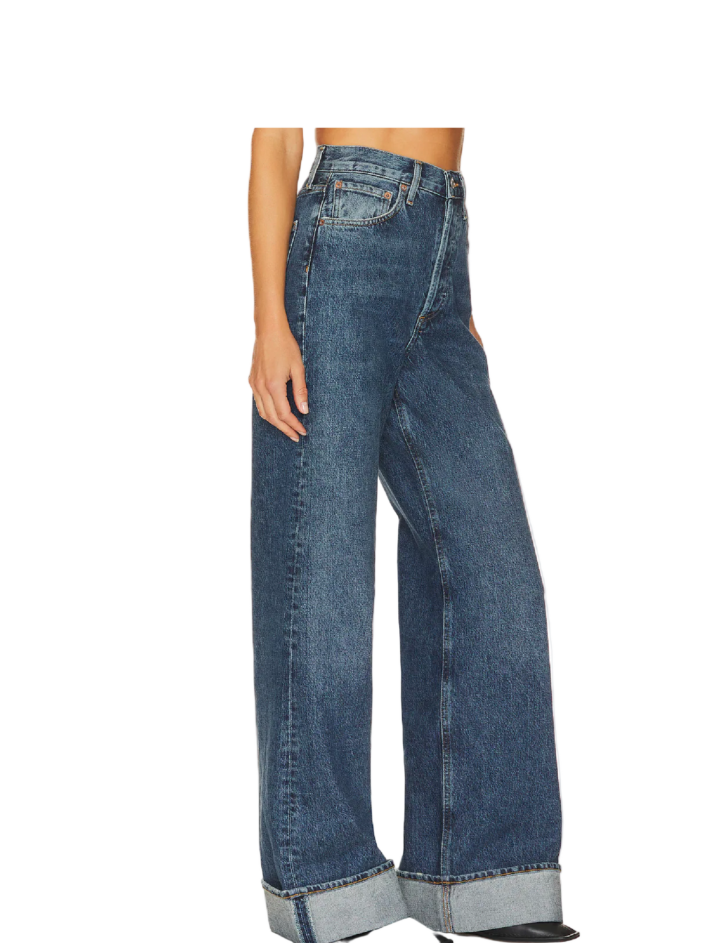 AGOLDE Dame High Rise Wide Leg, SIZE 24 (fits25/26)y