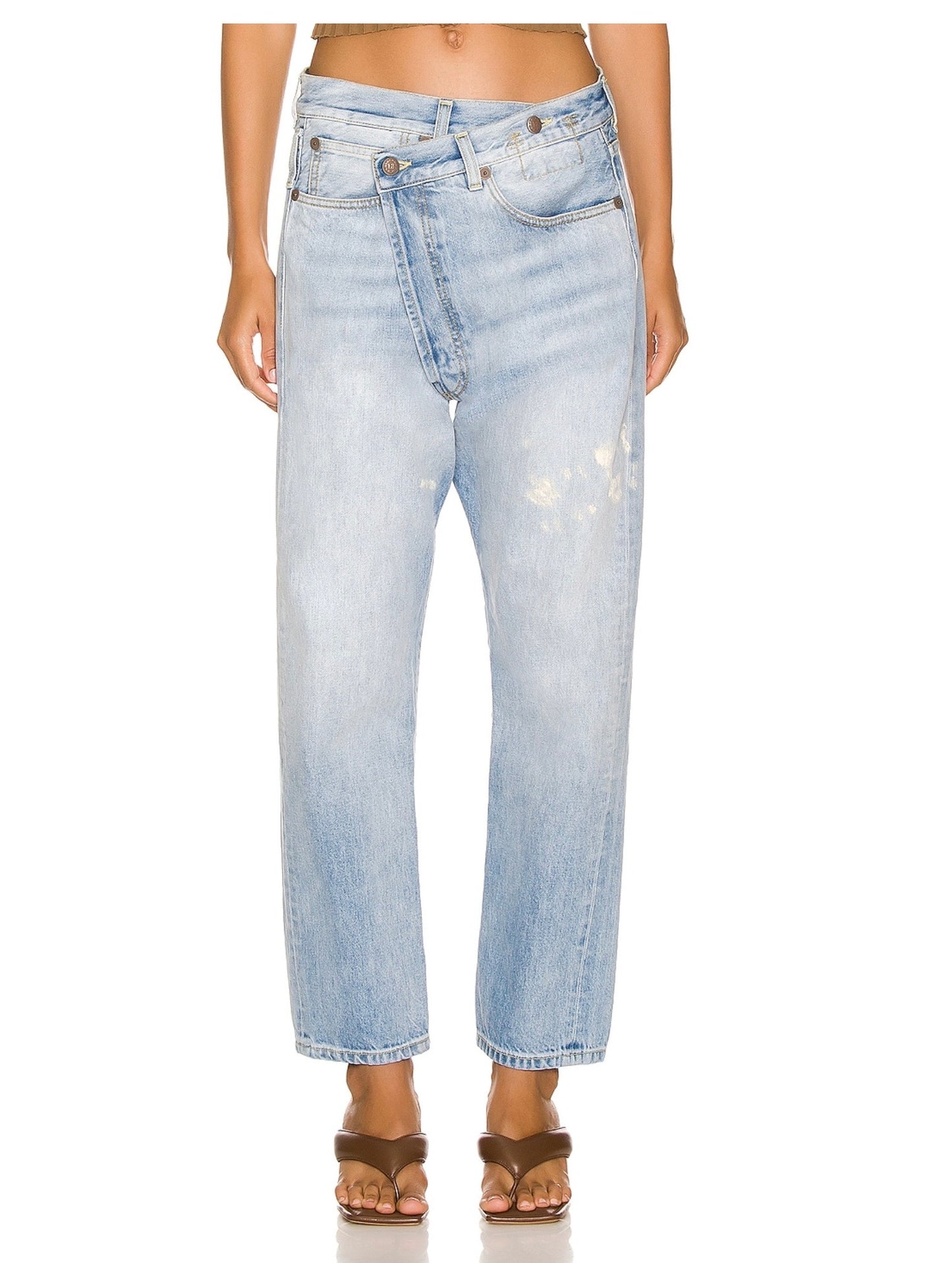 R13 Cross Over Straight, Stevie Blue, Size 27 ￼