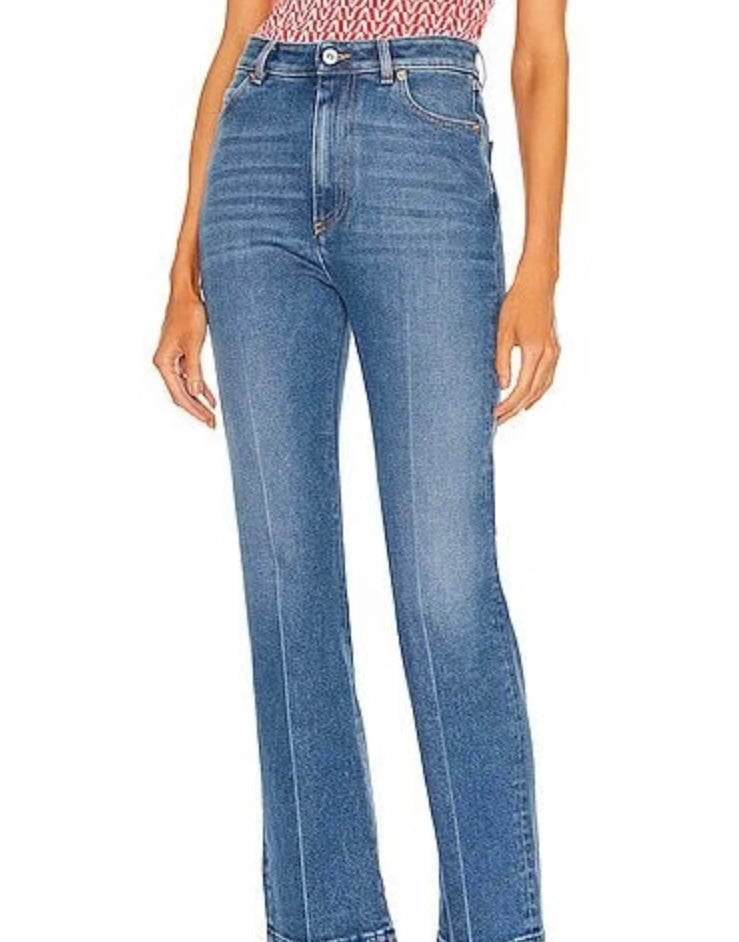 VALENTINO BELTED FLARE JEAN, SIZE 26