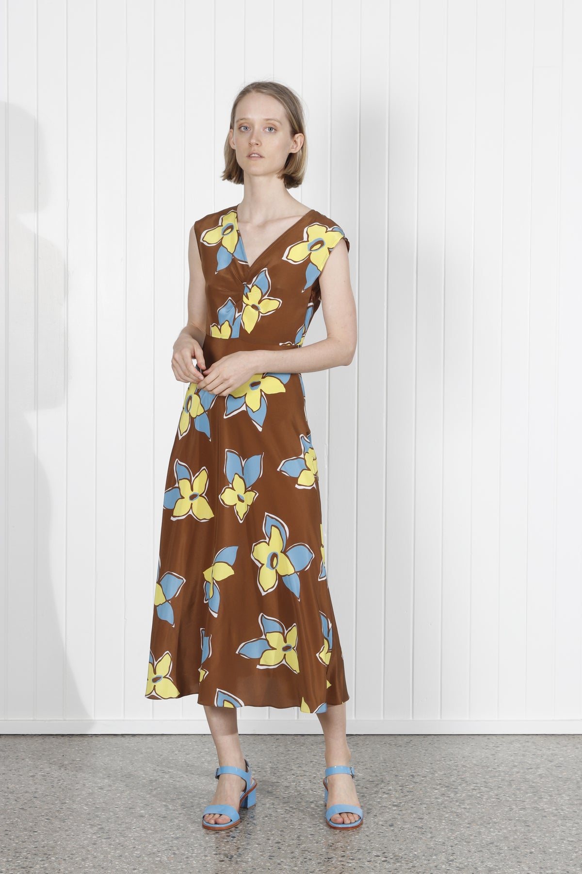 No.6 Store Teddi Dress - Tobacco Stargazer, Large