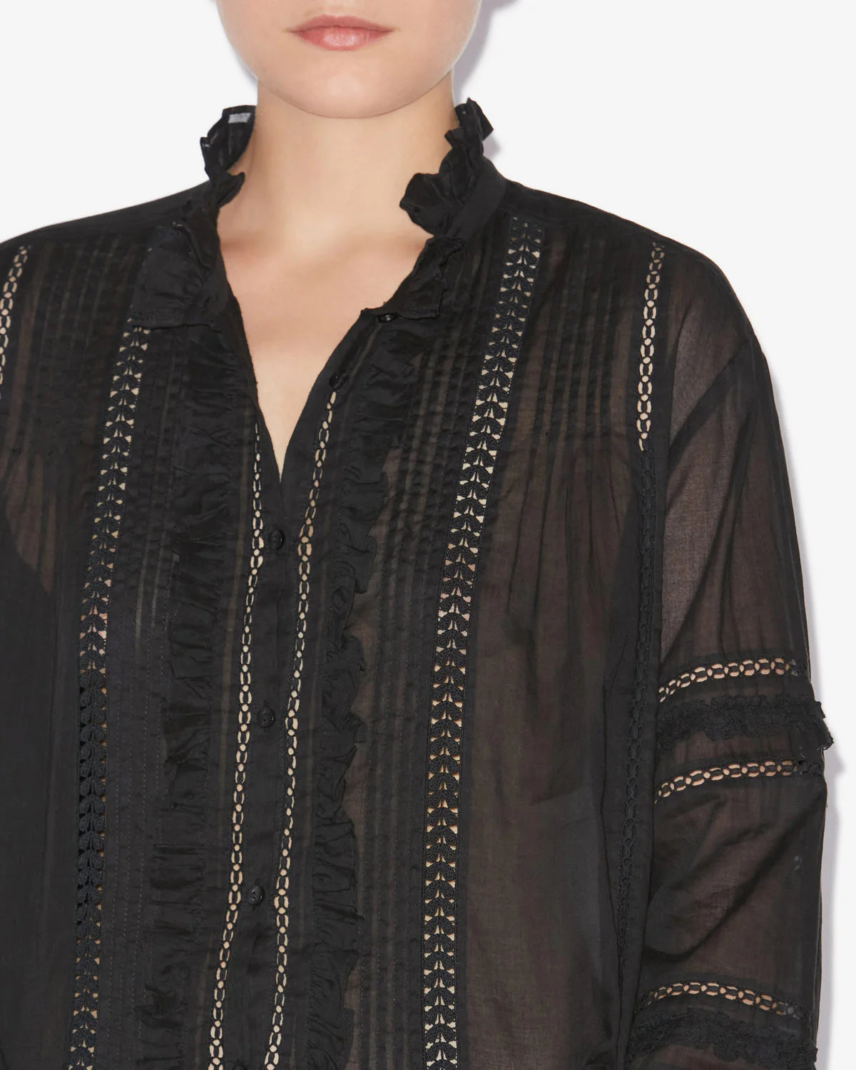 ISABEL MARANT VALDA BLOUSE, SIZE 36