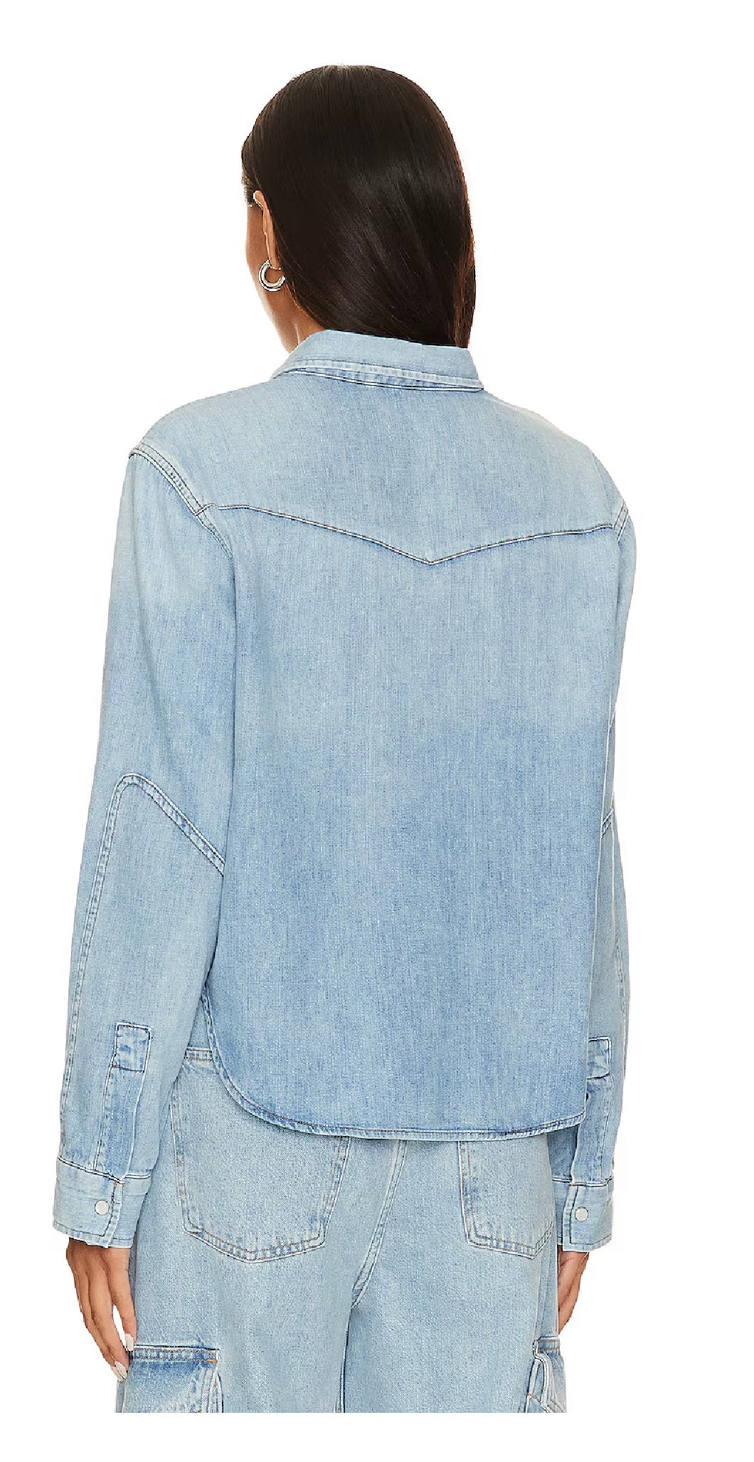 Citizens of Humanity Cropped Western Shirt, XSMALL