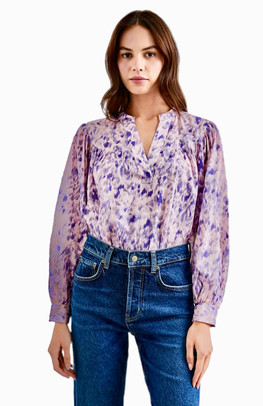 Rails Women's Fable Cotton Ikat-Inspired Blouse, Small
