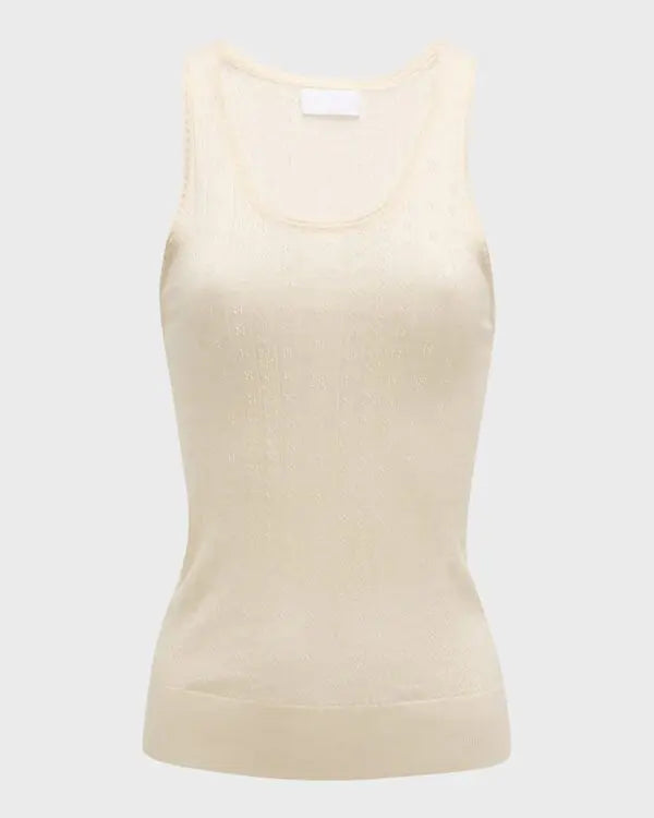 SABLYN Gene Pointelle Tank Top, XSMALL