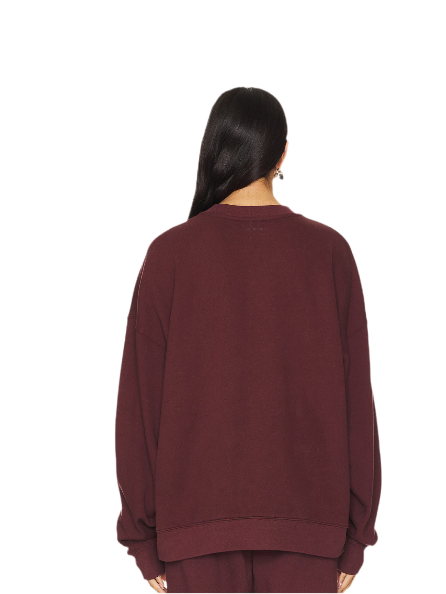 ANINE BING Miles Oversized Sweatshirt Letterman, XSMALL