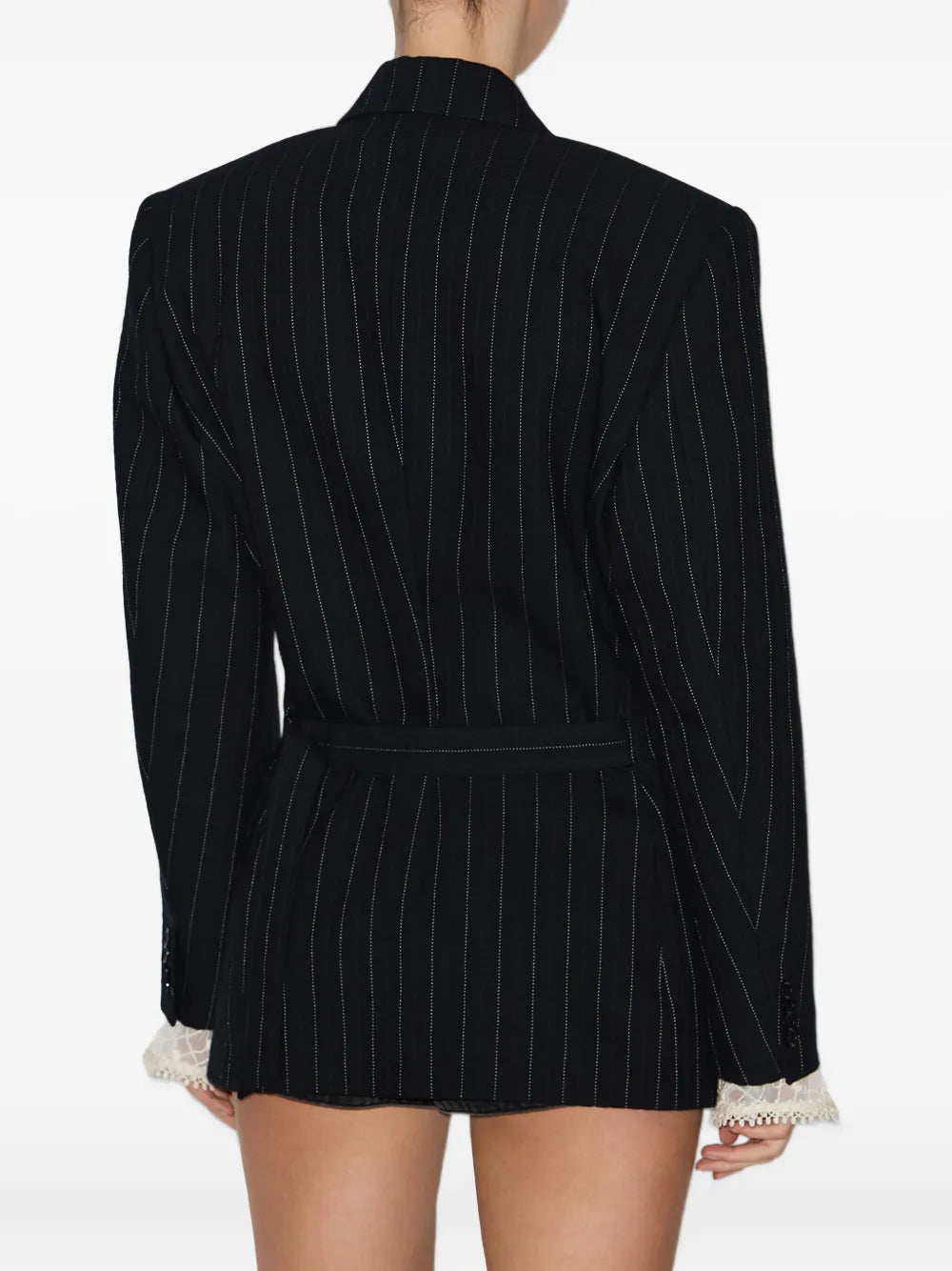 Runway ISABEL MARANT
Maia belted tennis stripe suit jacket, Size 34