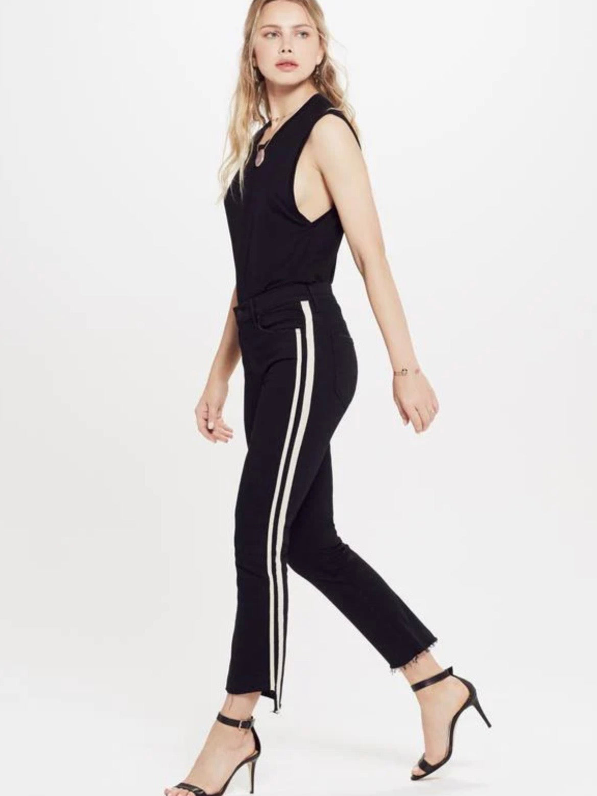 Mother Denim Insider Crop Step Fray - Guilty Racer - 27