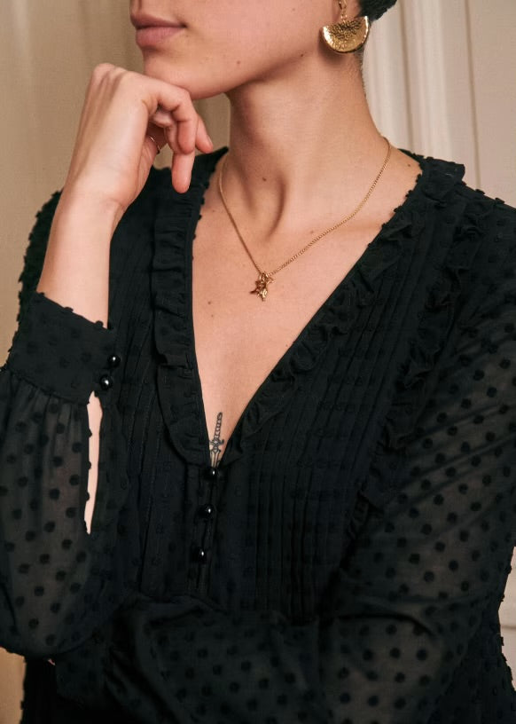 SEZANE NWT MIRTA BLOUSE, size 4