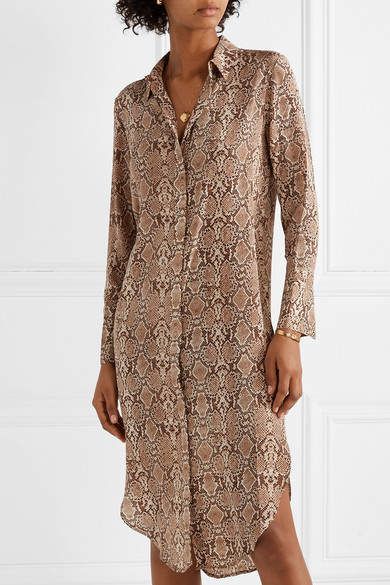 Anine Bing Chelsea Dress Python, Medium