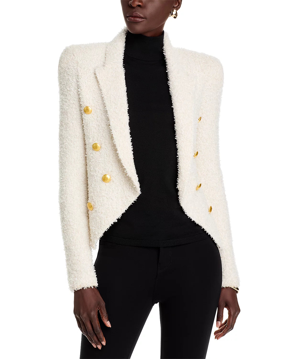 L'AGENCE Bethany Knit Blazer, XSMALL