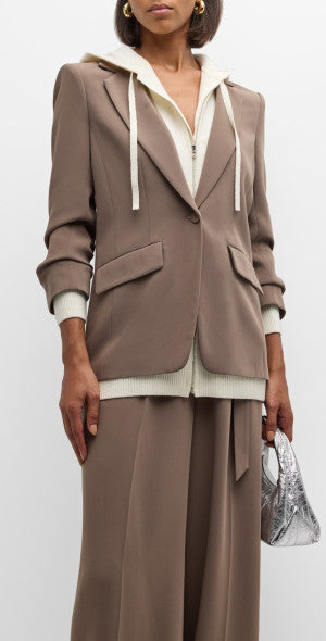 Cinq à Sept
Khloe Layered Look Hooded Blazer, Size 4