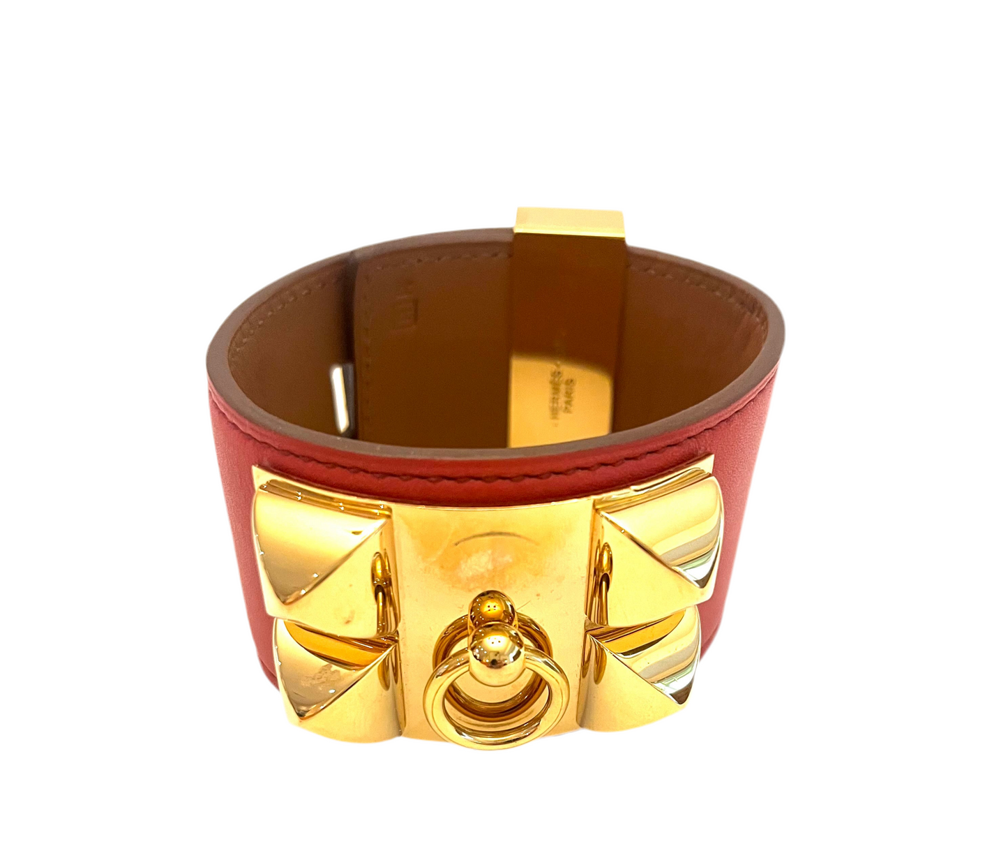 Hermès Leather Collier De Chien Wrap Bracelet