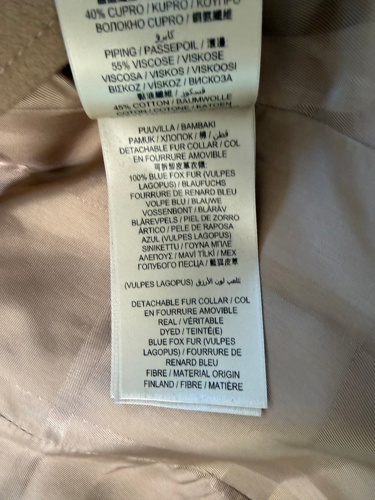 Burberry Midlength Wool
Cashmere Detachable Fur Collar Trench Coat, Size 8