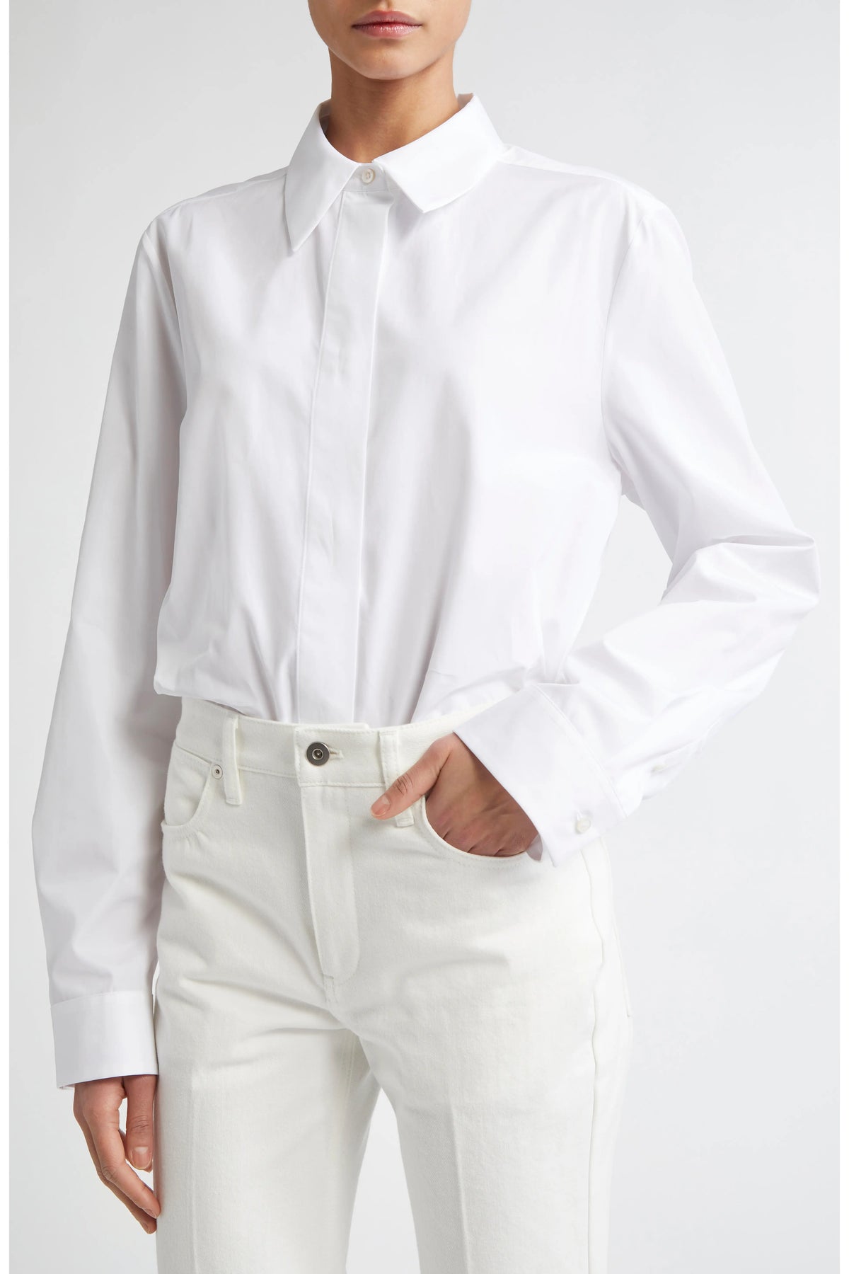 Jil Sander Monday Cotton Poplin Button-Up Shirt