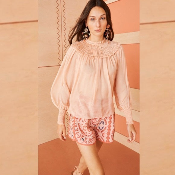 ULLA JOHNSON Arabella Blouse, Size 6