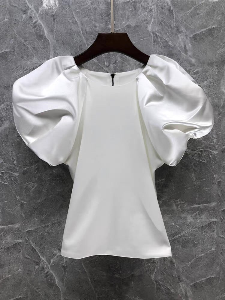Alice & Olivia CICI bubble top, Small