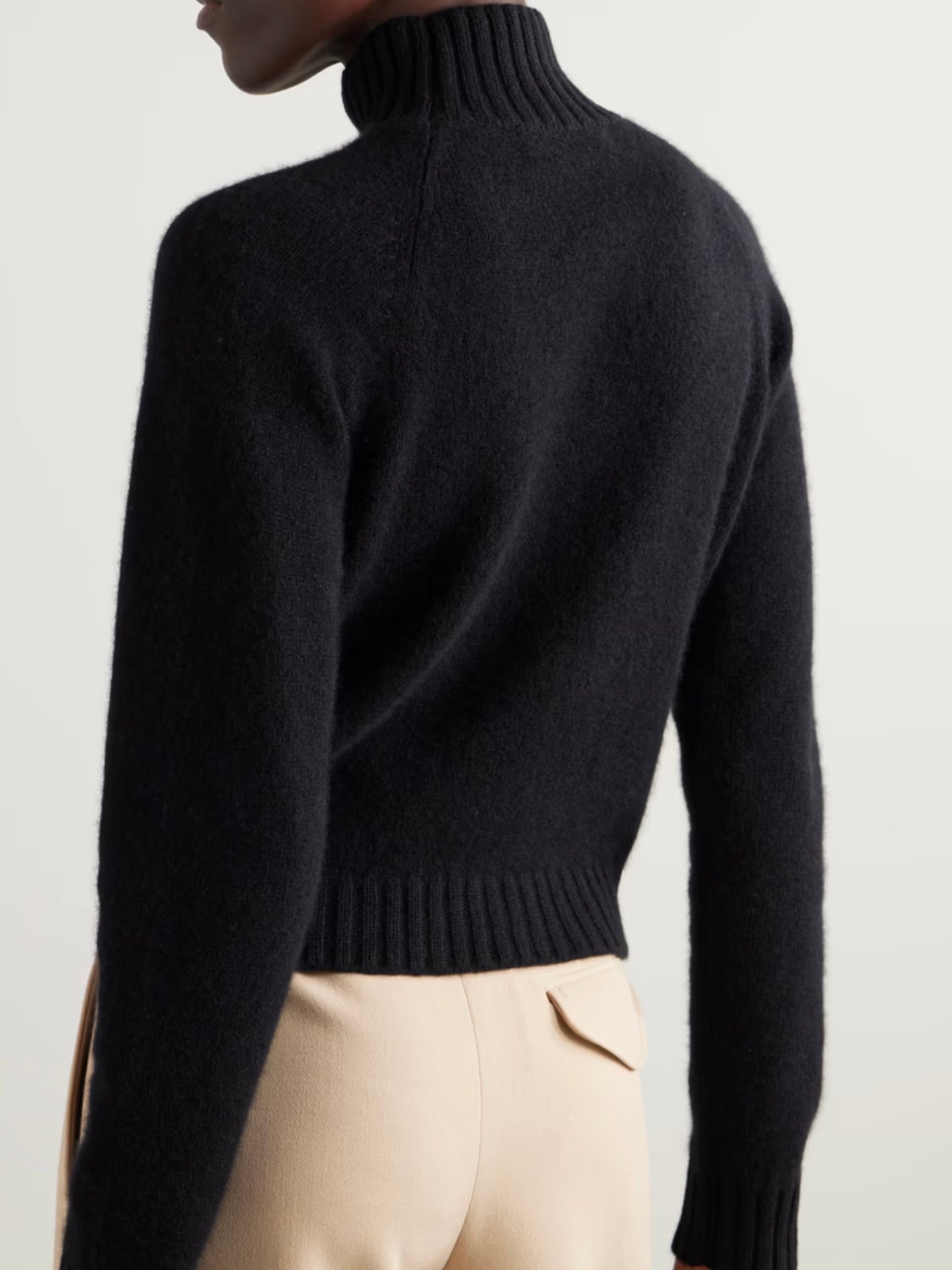 THE ELDER STATESMAN Cashmere turtleneck sweater, SMALL