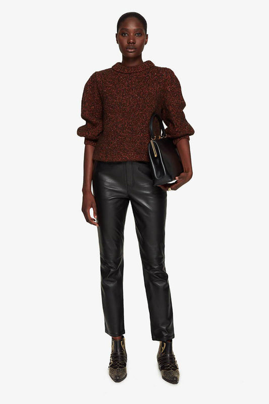 ANINE BING Rosalind Sweater in Brown, Medium
