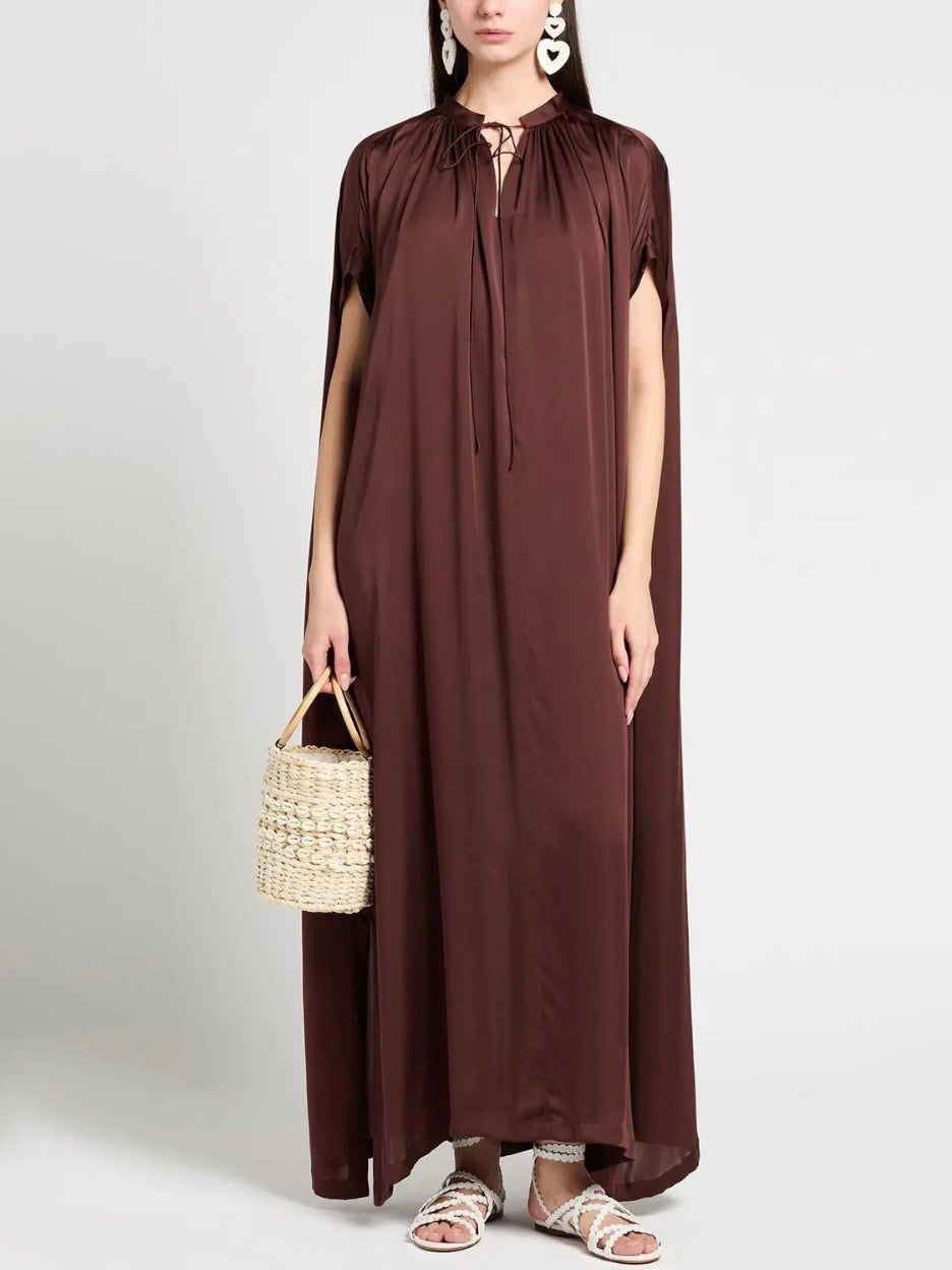 ASPESI Silk Maxi Dress, Small