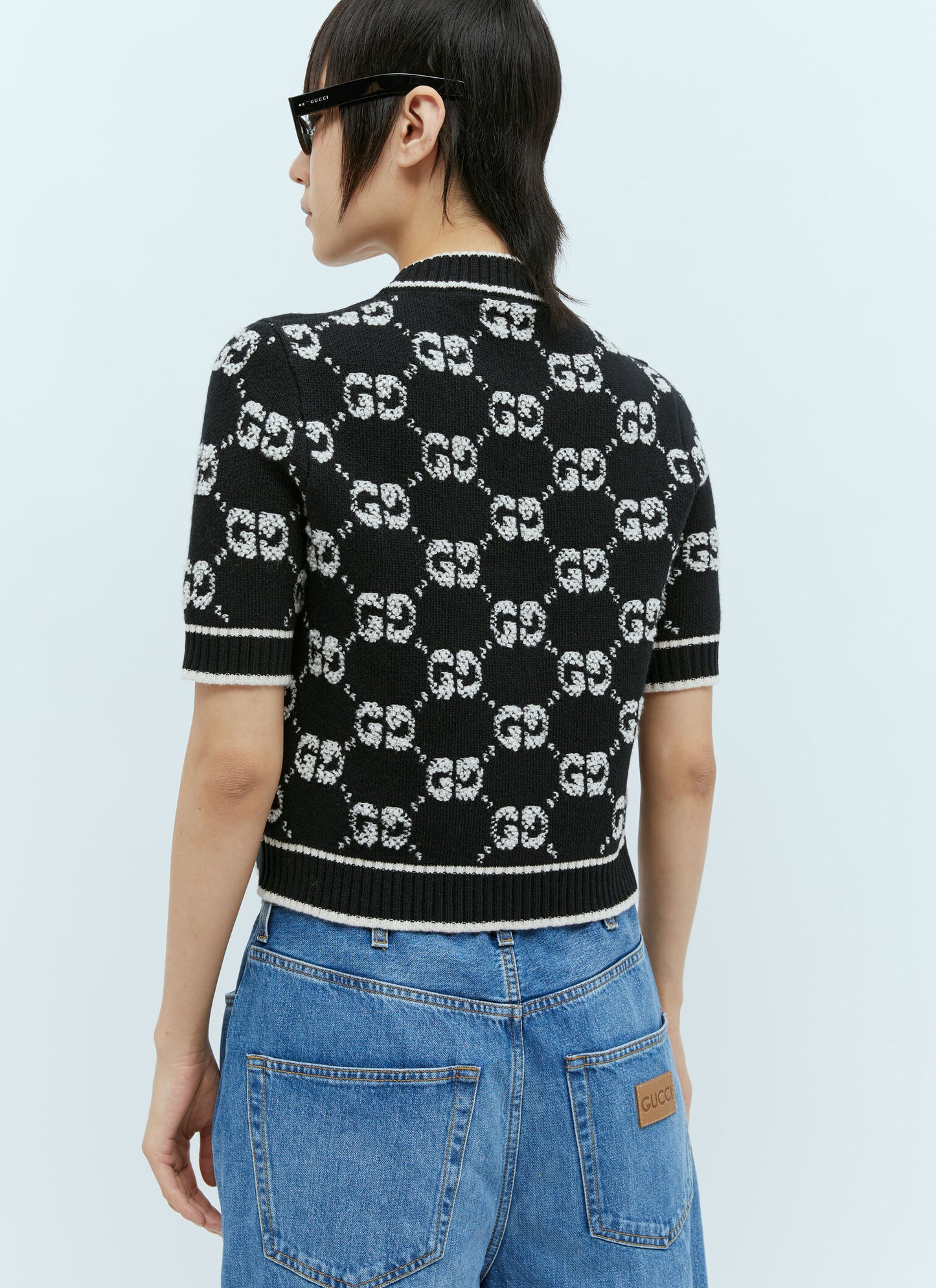 Gucci GG jacquard wool bouclé Sweater, Medium