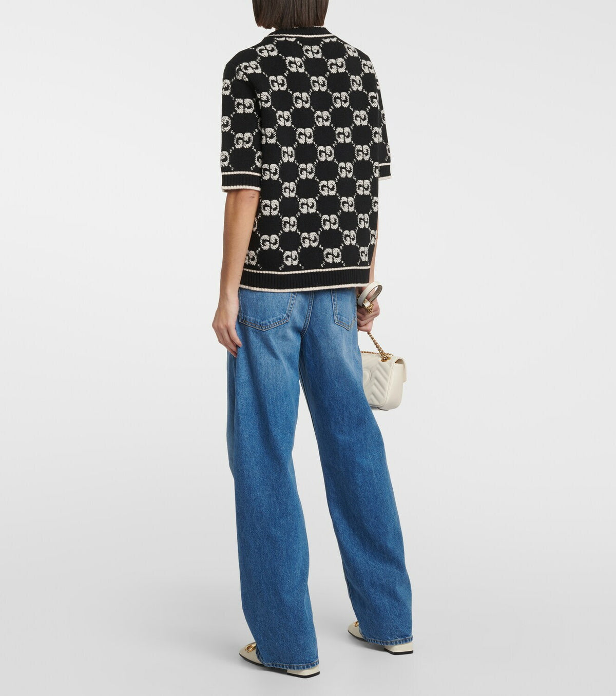 Gucci GG jacquard wool bouclé Sweater, Medium