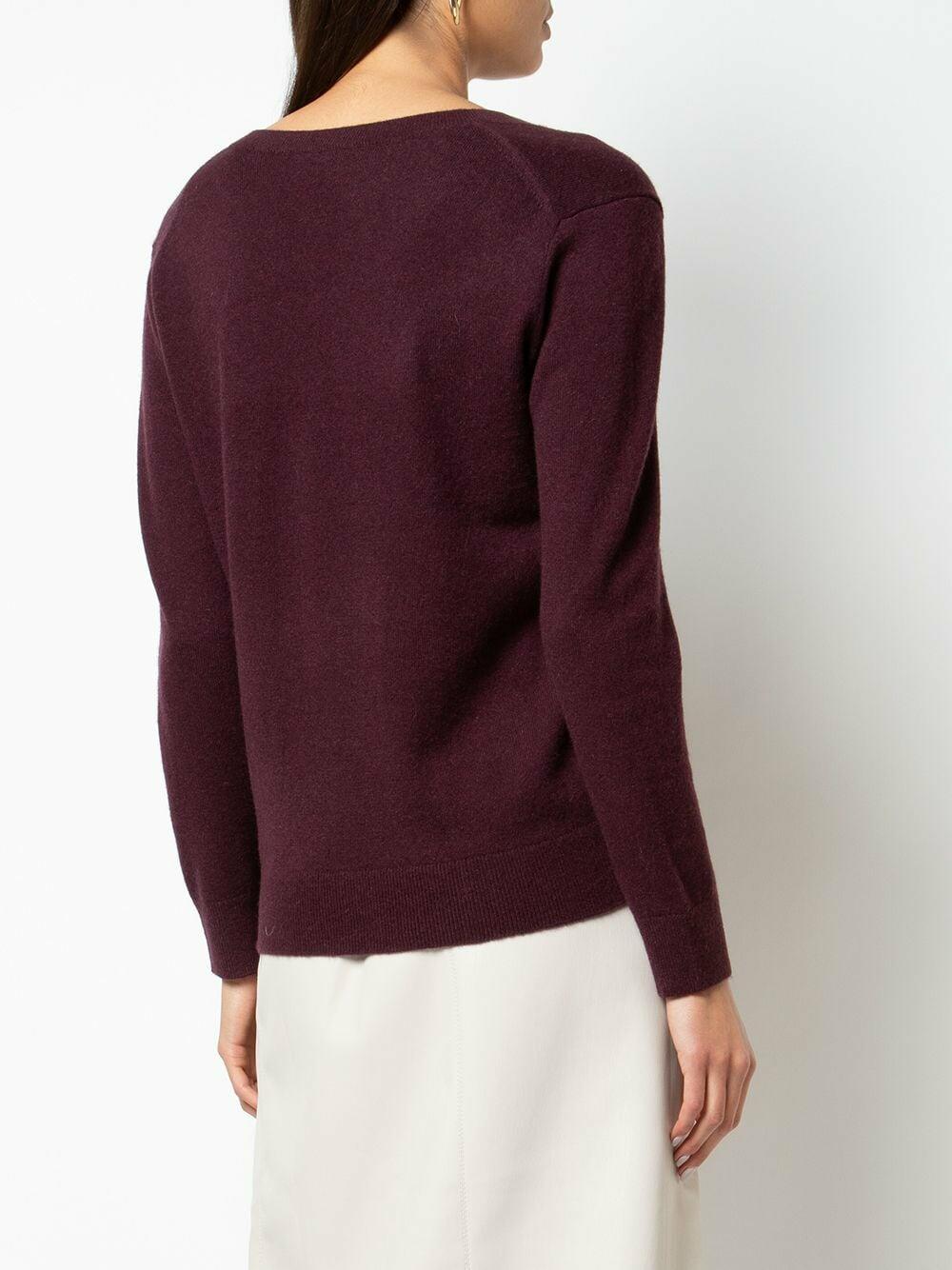 VINCE Plum Cashmere Weekend Sweater, Medium