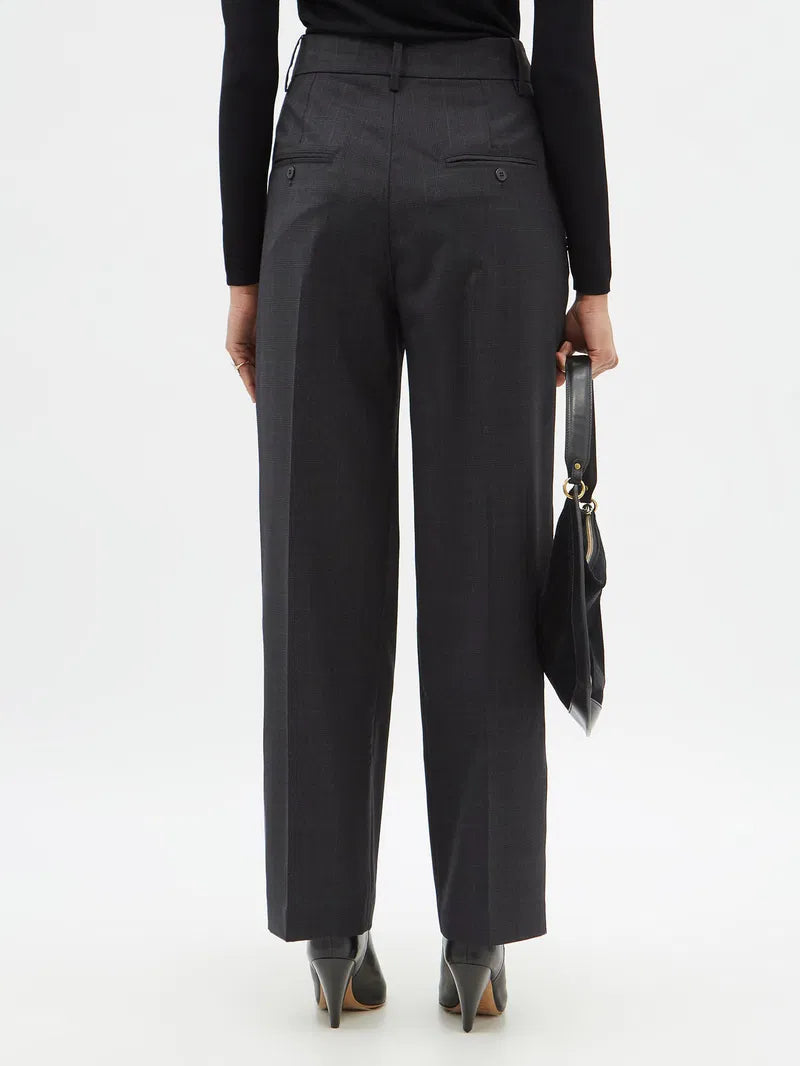 ISABEL ÉTOILE MARANT
Nafy High-Rise Prince Of Wales-Check Wool Trousers, SIZE 42