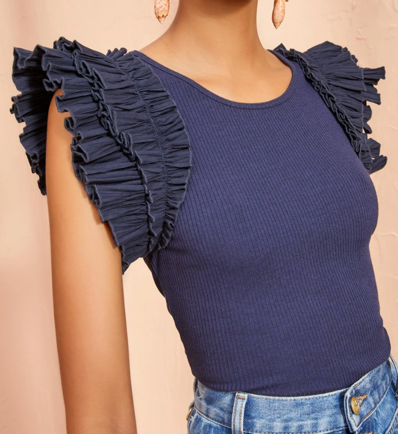 ULLA JOHNSON LILO TOP, SMALL