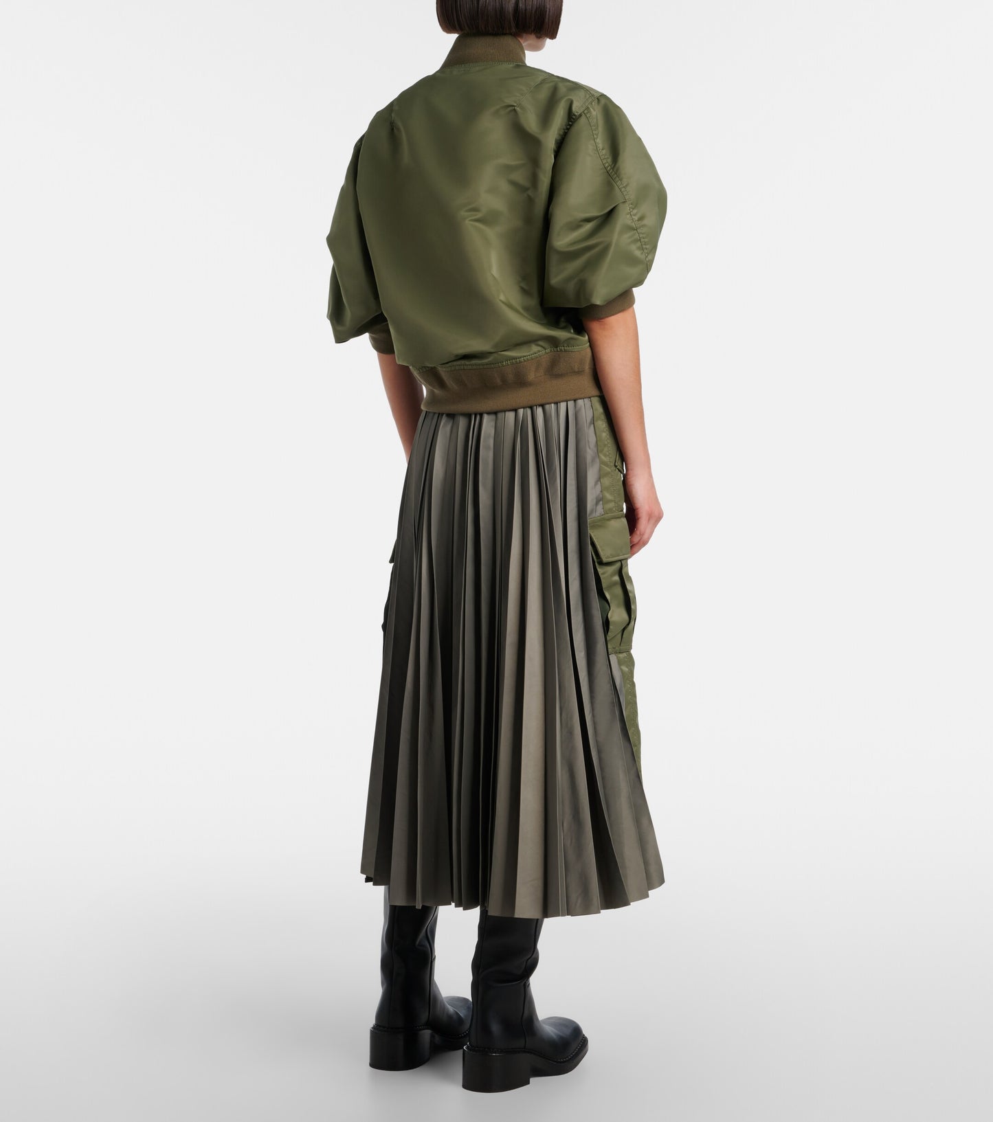 SACAI Pleated midi skirt, SIZE 1
