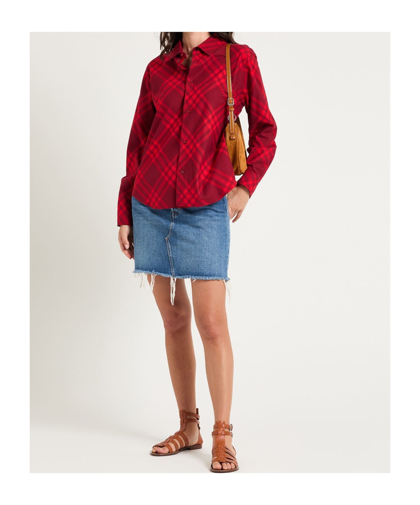 Burberry plaid shirt, SIZE 2