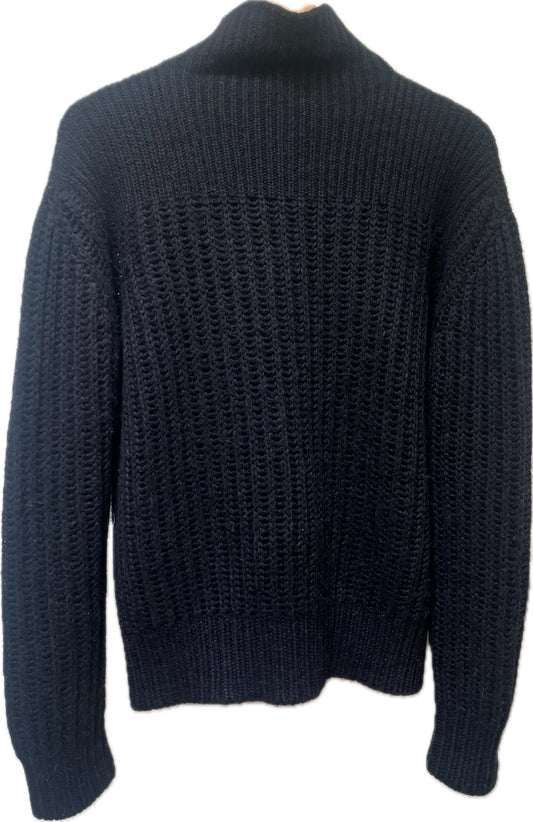 THE ROW BLACK TURTLENECK SWEATER, SMALL