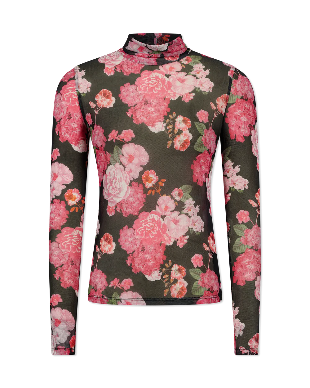 GENERATION LOVE Tyla Floral Mesh Top, XSMALL