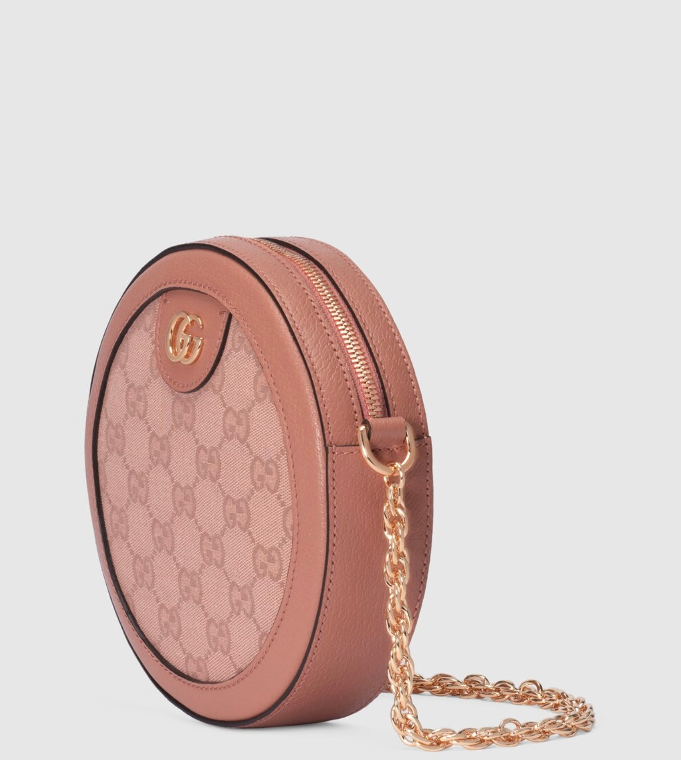 Gucci GG Canvas Mini Ophidia Round Crossbody Bag