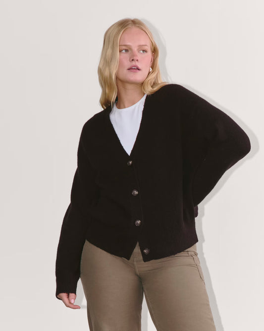 EVERLANE RECYCLED CASHMERE CARDIGAN, XSMALL