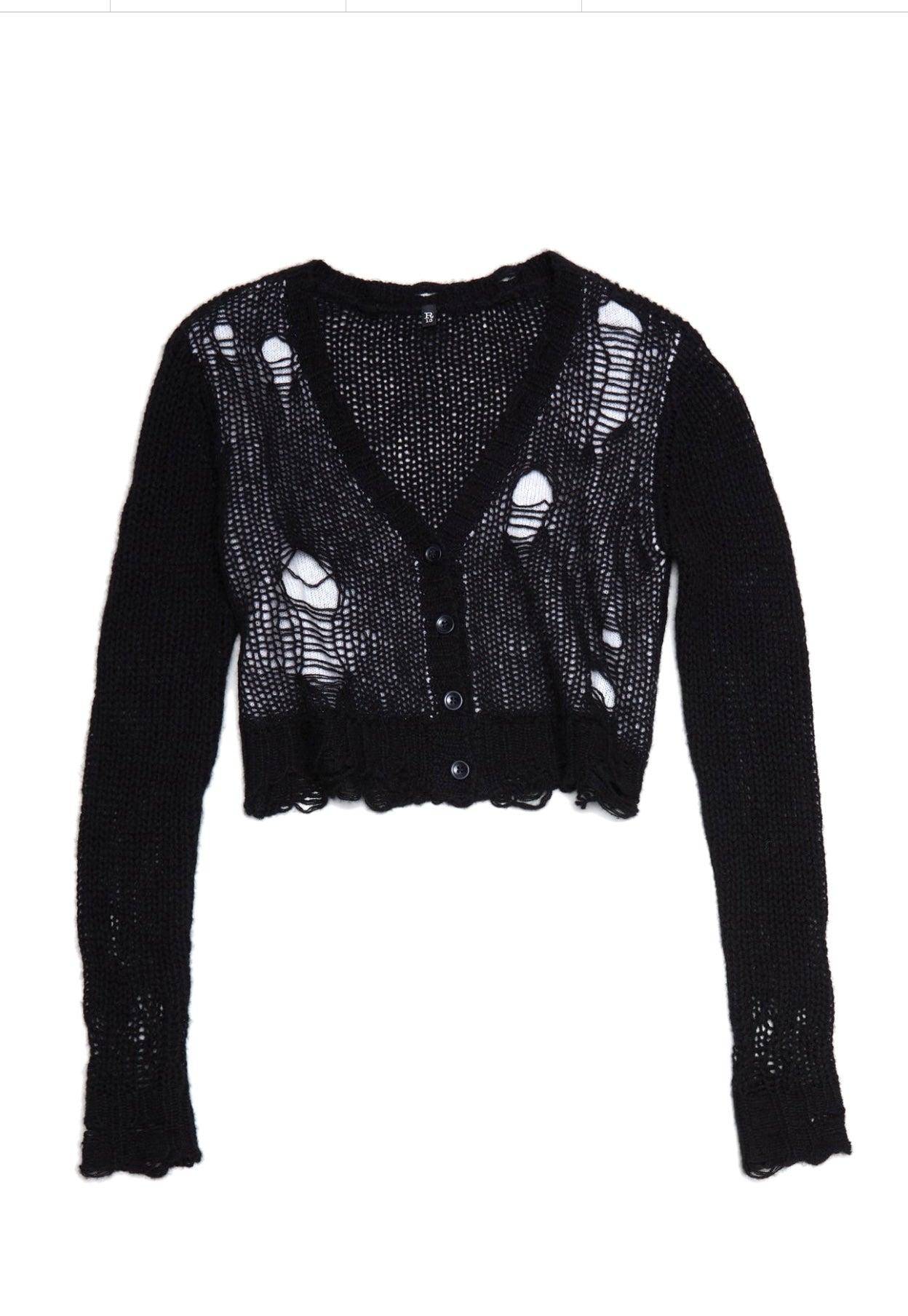 R13 NWT Black Double Layer Cardigan, SMALL