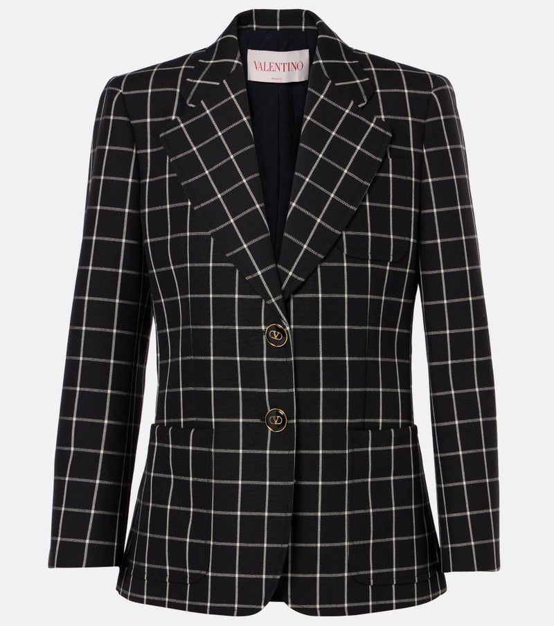 VALENTINO GARAVANI  grid-pattern Suit, Size 40