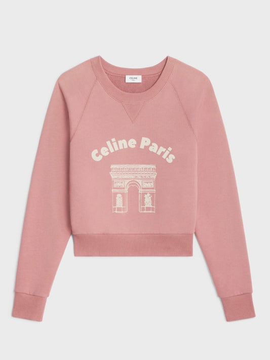 CELINE arc de triomphe sweatshirt in cotton fleece, Medium