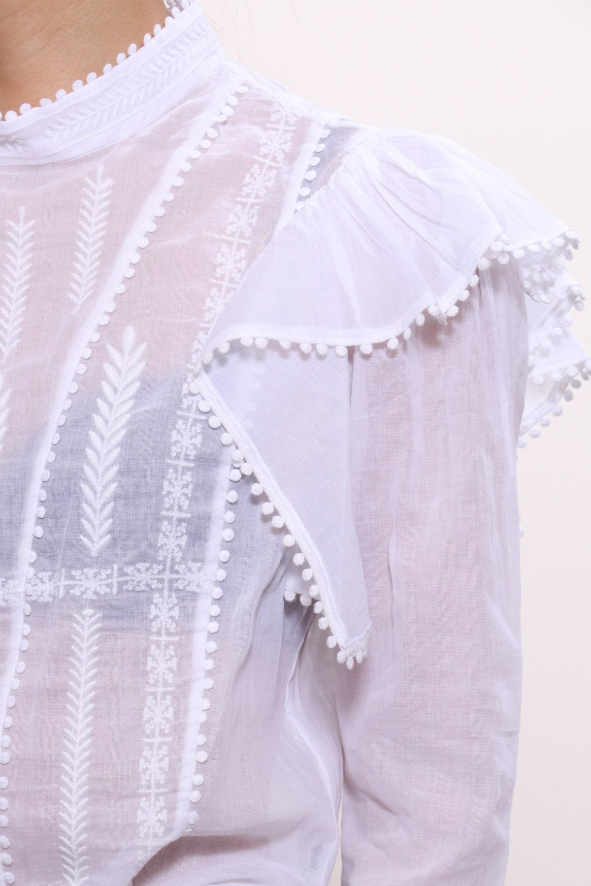 ISABEL MARANT ETOILE ANNY BLOUSE, SMALL