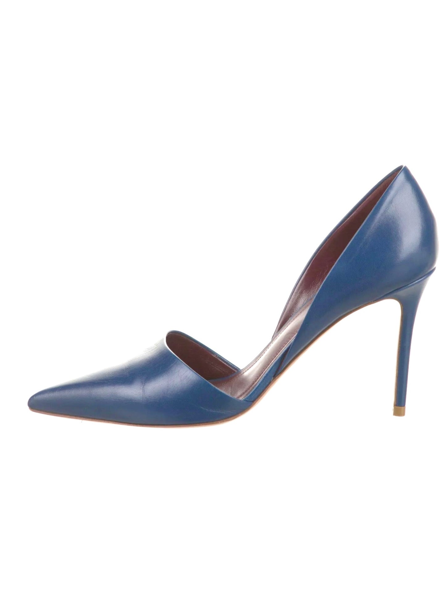 Celine Leather Cutout Accent D'Orsay Pumps, size 39