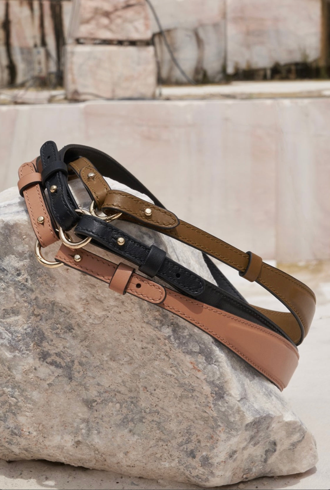 Ulla Johnson Women's Black Esme Leather Skinny Belt